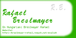 rafael breslmayer business card